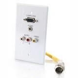 42315 - C2G RapidRun 5-Port Audio & Video Wall Plate