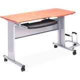 Eastwinds Mobile Work Table, 57w x 23=d x 29h, Medium Cherry  MPN:8100TDMEC