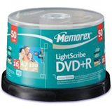 Memorex Lightscribe 16x DVD+R Media - 5431