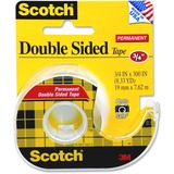 Scotch Double Sided Tape - 0.75" Width x 300" Length - Photo-safe, Rem - 237