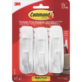 Command Large Hooks Value Pack - 5 lb Capacity - White - 17003VP3PK