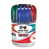 24/7 BLD97 Rollerball Pen - 0.7 mm Pen Point Size - Assorted Ink - Assorted Barrel - 48 / Display Box
