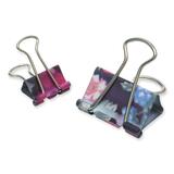 Black Potpourri Design Binder Clip (463490141)