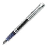 Blade BD-100 Fountain Pen - Blue Ink - Chrome Barrel - 1  Each