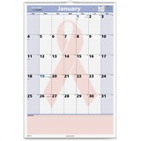 At-A-Glance QuickNotes PMPN54-28 Breast Cancer Awareness Wall Calendar
