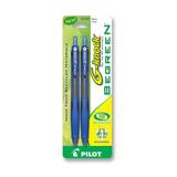 BeGreen G-Knock Gel Ink Pen - Blue Ink - Blue Barrel - 2 / Pack