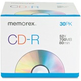IMATION Memorex CD Recordable Media - CD-R - 52x - 700 MB - 30 Pack Slim Jewel Case