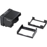 The SH-L32WBP is a hood that can be attached to a camcorder's LCD monitor