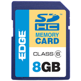 EDGE Tech HD Video 8GB Secure Digital High Capacity (SDHC) Card - Class 6