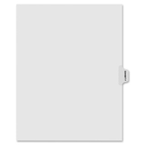 Printed Exhibit F - 8.5" x 11" - 25 / Pack - White Divider