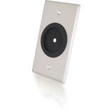 C2G C2G Single Gang 1.5in Grommet Wall Plate - Brushed Aluminum