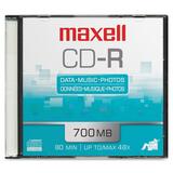 MAXELL Maxell CD Recordable Media - CD-R - 48x - 700 MB - 1 Pack Slim Jewel Case