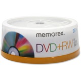 Memorex DVD Rewritable Media - DVD+RW - 4x - 4.70 GB - 25 Pack Spindle 05541