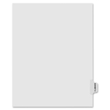 Kleer-Fax 80000 Series Numerical Index Divider KLF80109