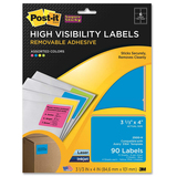Post-it Super Sticky High Visibility ID Label - 2500H