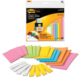 Post-it Super Sticky Six Color Label Pad - 2900M21