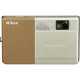 Nikon Coolpix S70 Point & Shoot Digital Camera - Champagne, Brown