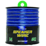 Scosche KS18100CS Audio Cable - 100 ft - Blue