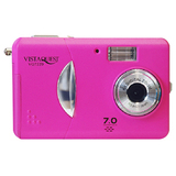 VistaQuest VQ-7220 Point & Shoot Digital Camera - Pink