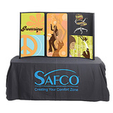 2330BL - Safco 2330BL Fixed Curve Table Top Display
