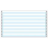 Tops 1/2" Blue Bar Computer Paper TOP5432