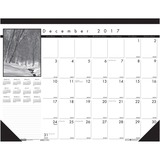 House of Doolittle Black on white Desk Pad Calendar