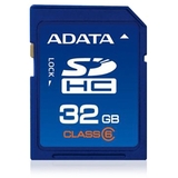 Adata 32 GB Secure Digital High Capacity (SDHC) - 1 Card - Retail ASDH32GCL6-R