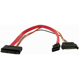 STARTECH.COM StarTech.com 12in Micro SATA to SATA with SATA Power Adapter Cable - F/F