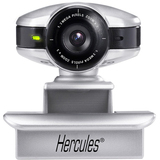 4780582 - Hercules Dualpix HD Webcam - Silver, Black