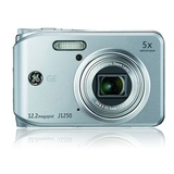 GE J1250 Point & Shoot Digital Camera - Silver