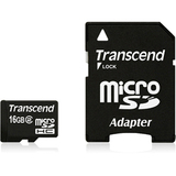 Transcend 16GB microSD High Capacity (microSDHC) Card - Class 2