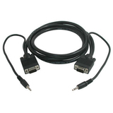 Cables To Go Monitor A/V Cable - 10 ft - Black