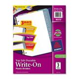 Avery Top Tab Durable Write-On Plastic Divider AVE16172