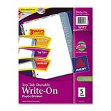 Avery Top Tab Durable Write-On Plastic Divider AVE16173