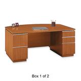 Bush Milano Bow Front Desk Box 1 of 2