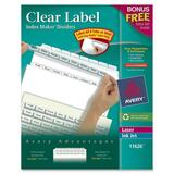 Avery Clear Label Index Maker Divider