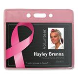 Baumgartens Breast Cancer Horizontal Badge Holder
