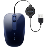 Belkin F5L051 Mouse - Optical Wired - Black, Graphite