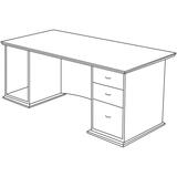Lorell Contemporary 9000 Pedestal Desk