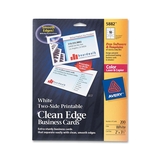 CLEANEDGE LASER BUSINESS CARDS WHITE FOR COLOR LASER PRINTERS