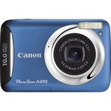 Canon PowerShot A495 Point & Shoot Digital Camera - 10 Megapixel - 2.50" LCD - Blue