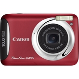 1015763151 Canon PowerShot A495 Point & Shoot Digital Camera   10 Megapixel   2.50 LCD   Red