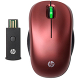 HP WE788AA#ABA Mouse - Optical Wireless - Red