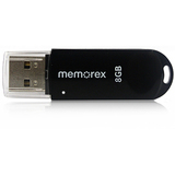 Memorex Mini TravelDrive 8 GB Flash Drive - Black - 2 Pack