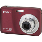 Pentax Optio E90 Point & Shoot Digital Camera - 10.1 Megapixel - 2.70" Active Matrix TFT Color LCD - Wine Red