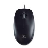 Logitech M110 Mouse - Optical Wired - Black