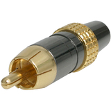StarTech.com Premium Gold Plated RCA Male Connector RCAHQM