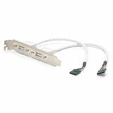 StarTech.com 2 Port USB A Female Slot Plate Adapter USBPLATEB