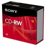 Sony 10CDRW700R 4x CD-RW Media SON10CDRW700R