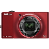 26192 - Nikon Coolpix S8000 14.2 Megapixel Compact Camera - Red
